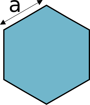 hexagon square area