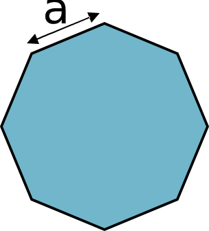 octagon square area